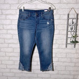 Justice girl denim Capri pants size 12 plus